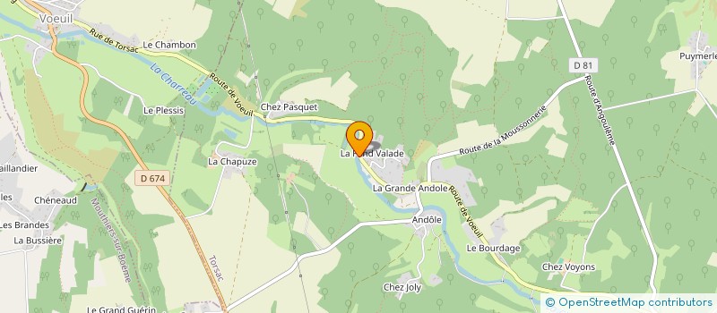 localisation de l'entreprise MONSIEUR GAETAN NEAU  TORSAC