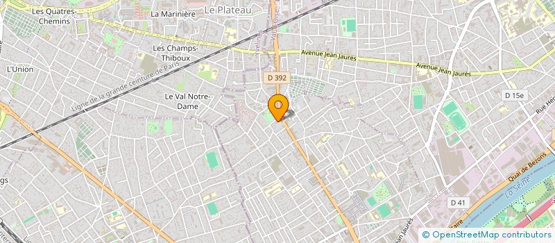 localisation de l'entreprise MONSIEUR GAETAN NGOUFO GANGNIMAZE  BEZONS