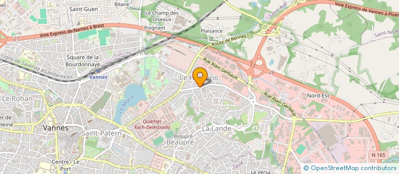 localisation de l'entreprise MONSIEUR GAETAN NICLOT à VANNES