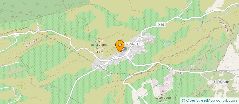 localisation de l'entreprise MONSIEUR GAETAN NICOLAS  CAZEDARNES