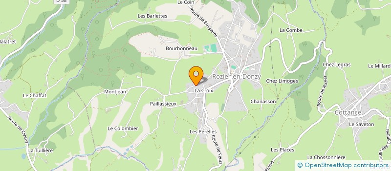 localisation de l'entreprise MONSIEUR GAETAN NOIR à ROZIER-EN-DONZY