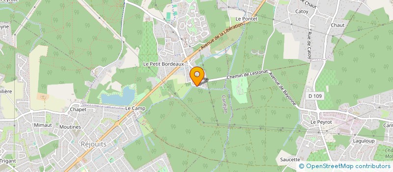 localisation de l'entreprise MONSIEUR GAETAN NOUAILLE  CANEJAN