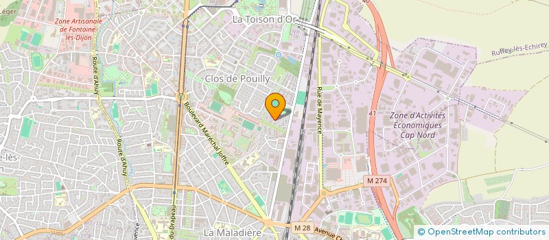 localisation de l'entreprise MONSIEUR GAETAN OLANDA  DIJON