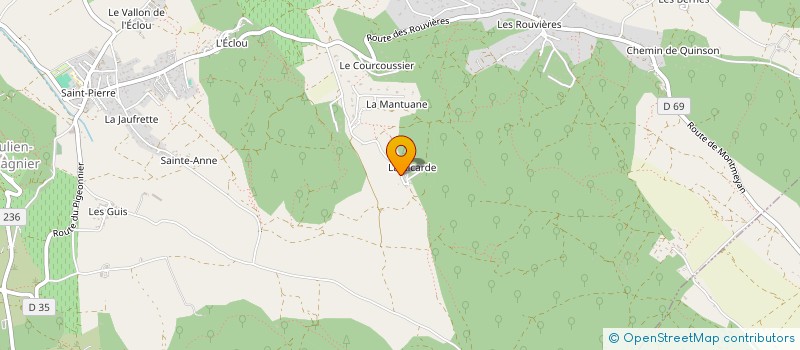 localisation de l'entreprise MONSIEUR GAETAN PAGANINI  SAINT-JULIEN