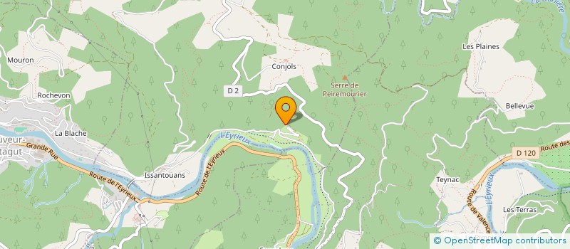 localisation de l'entreprise MONSIEUR GAETAN PALOT  DUNIERE-SUR-EYRIEUX