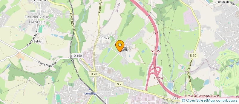 localisation de l'entreprise MONSIEUR GAETAN PANTANO  LENTILLY