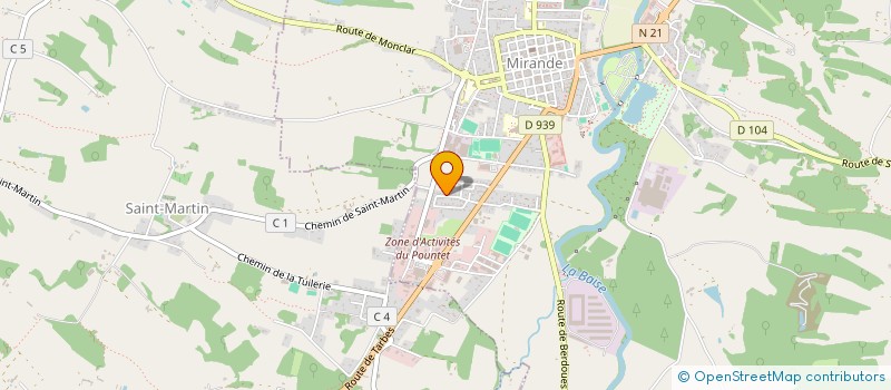 localisation de l'entreprise MONSIEUR GAETAN PAPA  MIRANDE