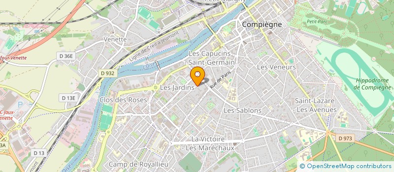 localisation de l'entreprise MONSIEUR GAETAN PAPIN  COMPIEGNE