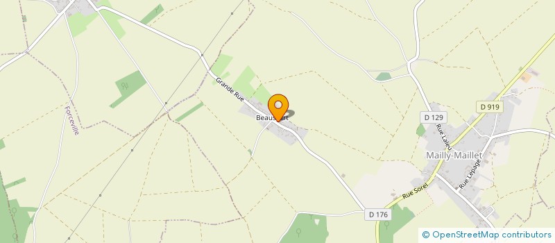 localisation de l'entreprise MONSIEUR GAETAN PARMENTIER  HARPONVILLE