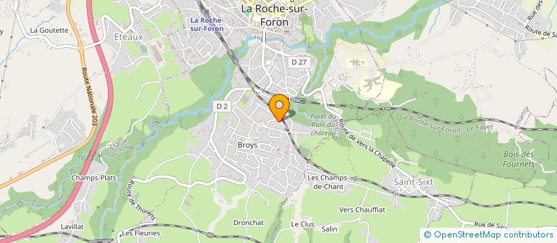 localisation de l'entreprise MONSIEUR GAETAN PATUREL  LA ROCHE-SUR-FORON