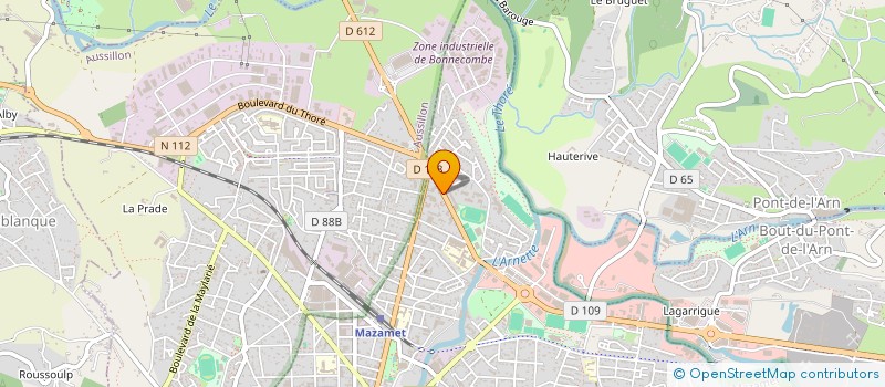 localisation de l'entreprise MONSIEUR GAETAN PELLEGRIN  CASTRES