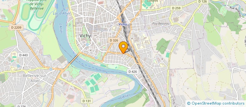 localisation de l'entreprise MONSIEUR GAETAN PENANHOAT  VICHY