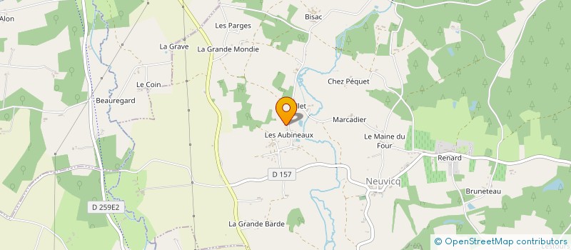 localisation de l'entreprise MONSIEUR GAETAN PERRIER  NEUVICQ