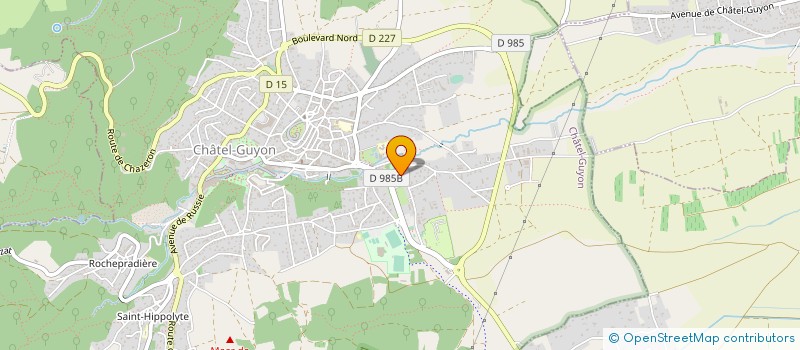 localisation de l'entreprise MONSIEUR GAETAN PETITJEAN  CHATEL-GUYON