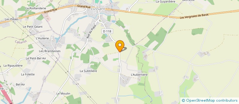 localisation de l'entreprise MONSIEUR GAETAN PETORIN  LUSSANT