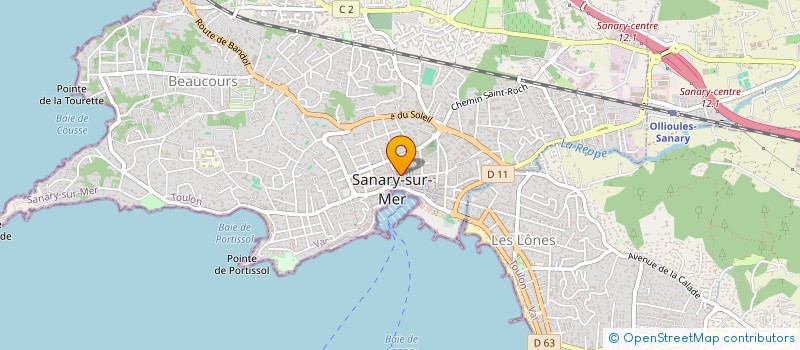 localisation de l'entreprise MONSIEUR GAETAN PETULLA à SANARY-SUR-MER