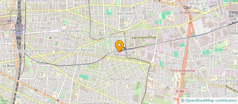 localisation de l'entreprise MONSIEUR GAETAN PEYRONNET  VILLEURBANNE