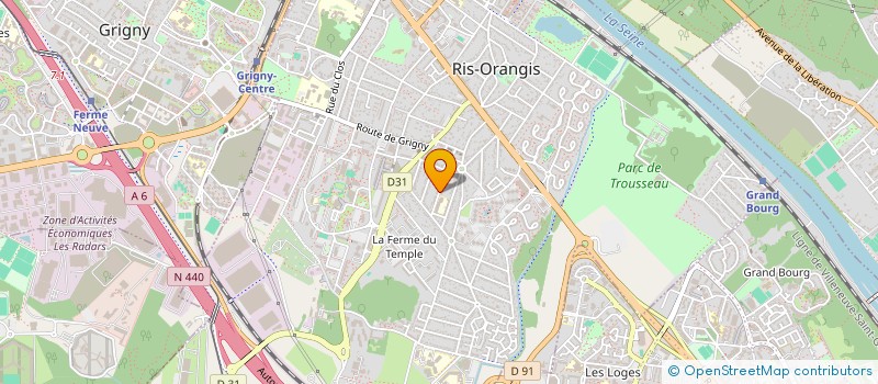 localisation de l'entreprise MONSIEUR GAETAN PIERREE  RIS-ORANGIS