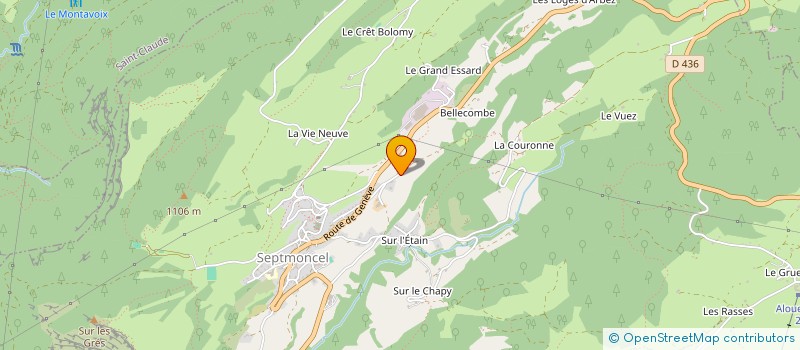 localisation de l'entreprise MONSIEUR GAETAN PIGUET  SEPTMONCEL LES MOLUNES