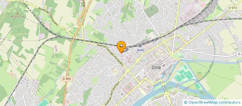 localisation de l'entreprise MONSIEUR GAETAN PLASSARD à DOLE