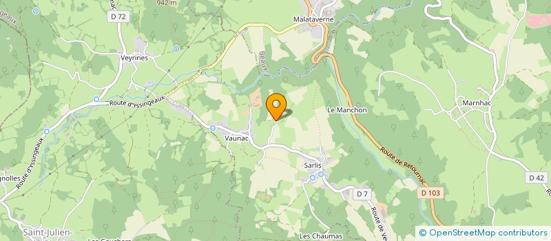 localisation de l'entreprise MONSIEUR GAETAN PONTVIANNE  YSSINGEAUX