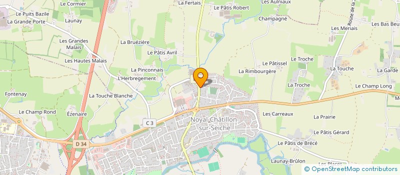 localisation de l'entreprise MONSIEUR GAETAN PORTIER à ORGERES
