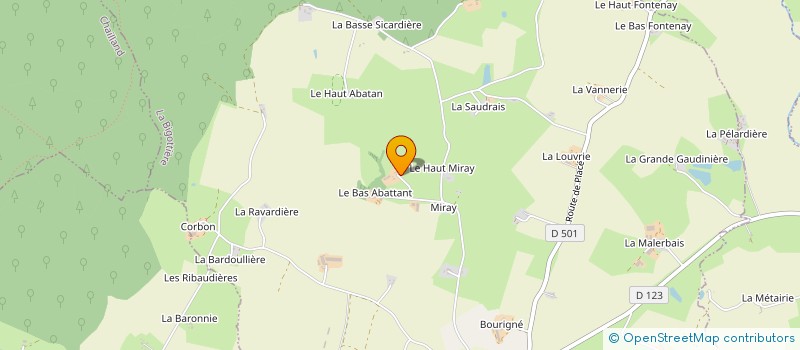 localisation de l'entreprise MONSIEUR GAETAN POUTEAU  LA BIGOTTIERE