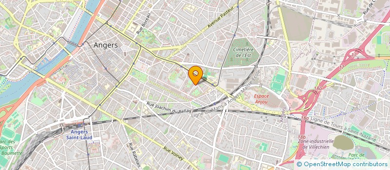 localisation de l'entreprise MONSIEUR GAETAN PRAUD à ANGERS