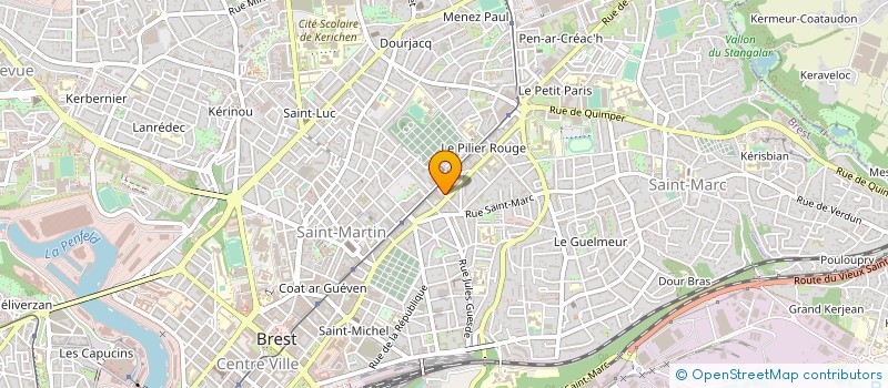 localisation de l'entreprise MONSIEUR GAETAN PRIGENT à BREST