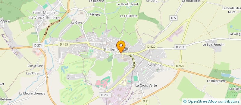 localisation de l'entreprise MONSIEUR GAETAN QUENTIN à BELLEME