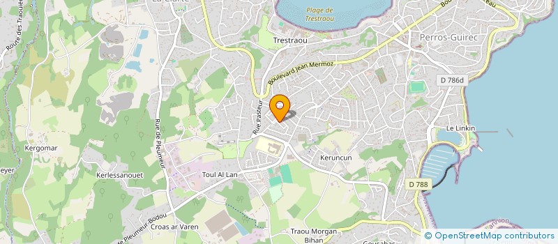 localisation de l'entreprise MONSIEUR GAETAN QUIGNON à PERROS-GUIREC