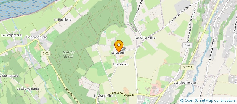 localisation de l'entreprise MONSIEUR GAETAN REBUT  EQUEMAUVILLE