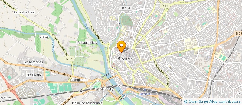 localisation de l'entreprise MONSIEUR GAETAN RECEVEUR à BEZIERS