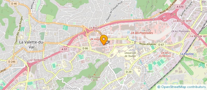 localisation de l'entreprise MONSIEUR GAETAN RIBEIRO GONCALVES à LA VALETTE-DU-VAR