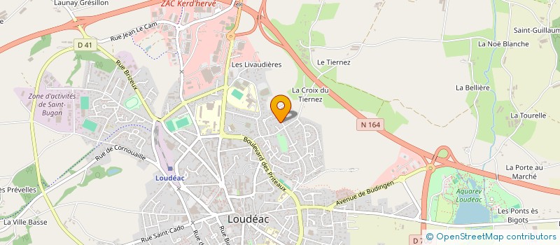 localisation de l'entreprise MONSIEUR GAETAN ROCHARD à LOUDEAC