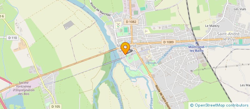 localisation de l'entreprise MONSIEUR GAETAN ROUBIN  MONTROND-LES-BAINS