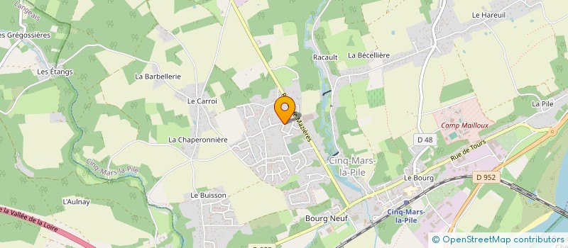 localisation de l'entreprise MONSIEUR GAETAN ROUDILLON  CINQ-MARS-LA-PILE