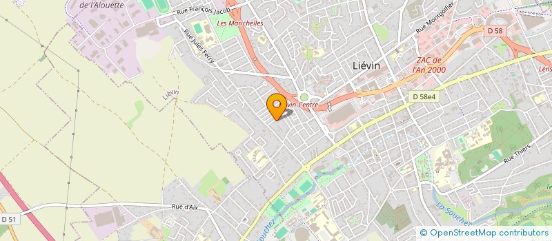 localisation de l'entreprise MONSIEUR GAETAN SENECHAL  LIEVIN