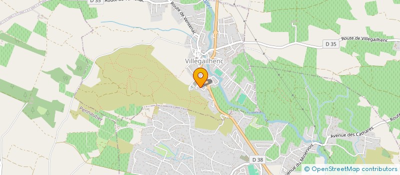 localisation de l'entreprise MONSIEUR GAETAN SERRA  VILLEGAILHENC