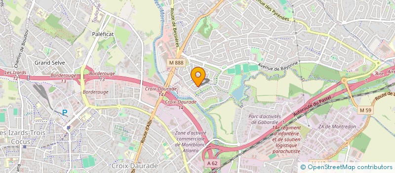 localisation de l'entreprise MONSIEUR GAETAN SEVERAC  SEPTFONDS