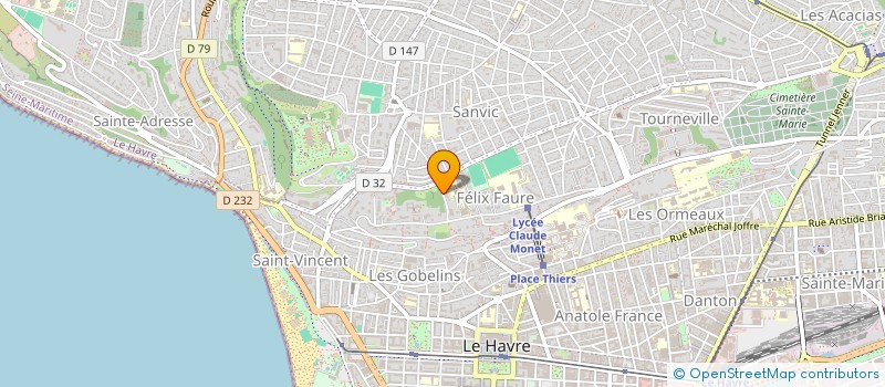 localisation de l'entreprise MONSIEUR GAETAN SIMON  LE HAVRE