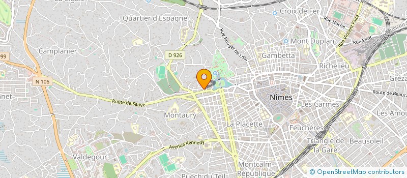 localisation de l'entreprise MONSIEUR GAETAN SIMONPIERI  NIMES