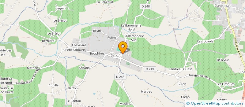 localisation de l'entreprise MONSIEUR GAETAN SIRI  CEZAC