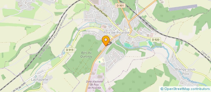 localisation de l'entreprise MONSIEUR GAETAN SOYEZ  POIX-DE-PICARDIE