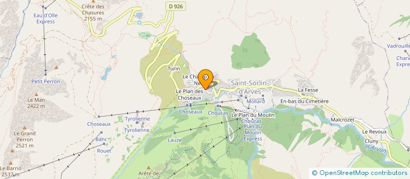 localisation de l'entreprise MONSIEUR GAETAN SROCZYNSKI  SAINT SORLIN D'ARVES