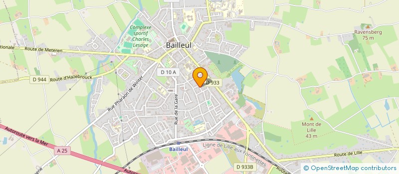 localisation de l'entreprise MONSIEUR GAETAN SWYNDAUW à BAILLEUL