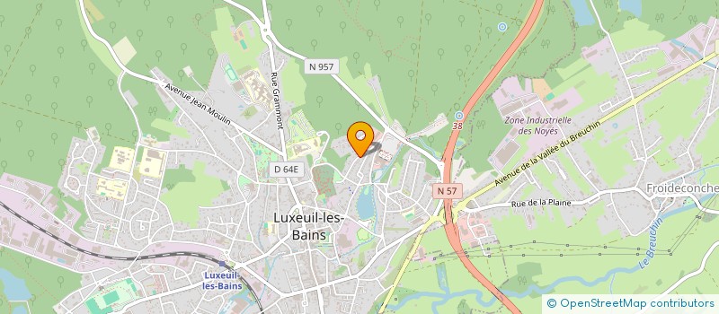 localisation de l'entreprise MONSIEUR GAETAN TERREAUX  LUXEUIL-LES-BAINS