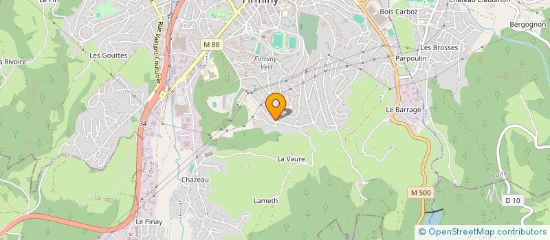 localisation de l'entreprise MONSIEUR GAETAN THOMAS  FIRMINY