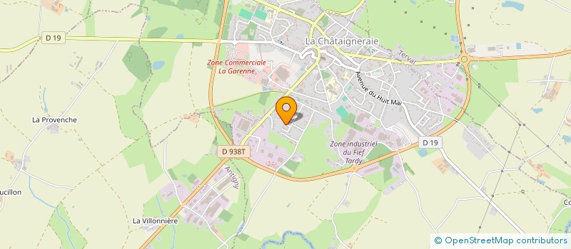 localisation de l'entreprise MONSIEUR GAETAN THOMAS DE LA PINTIERE  LA CHATAIGNERAIE