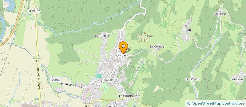 localisation de l'entreprise MONSIEUR GAETAN TIRABOSCHI à JUJURIEUX